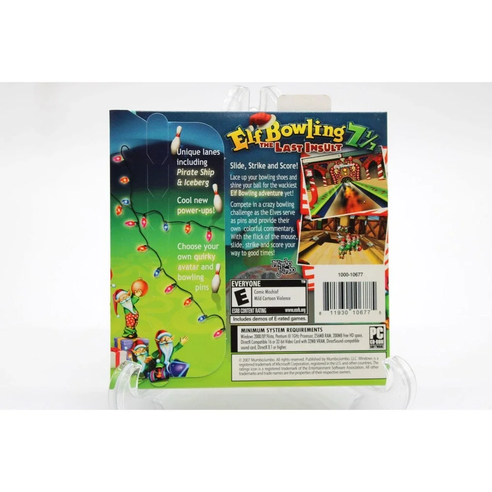 RARE Elf Bowling The Last Insult PC CD Rom Game NEW SEALED Mumbo Jumbo 2007